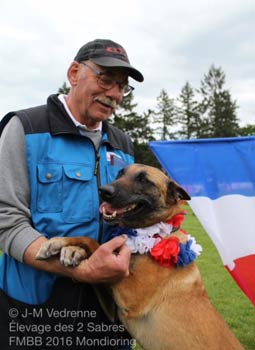 podium & rcompenses de nos malinois  la FMBB 2016